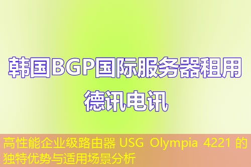 高性能企業(yè)級(jí)路由器 USG Olympia 4221 的獨(dú)特優(yōu)勢(shì)與適用場景分析