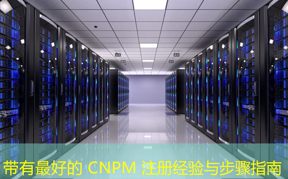 帶有最好的 CNPM 注冊經驗與步驟指南