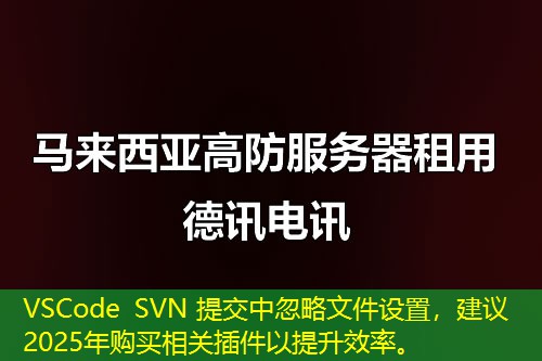 VSCode SVN 提交中忽略文件設(shè)置，建議2025年購(gòu)買相關(guān)插件以提升效率。