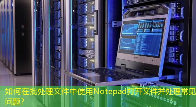 如何在批處理文件中使用Notepad打開文件并處理常見問題？