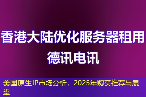 美國原生IP市場分析，2025年購買推薦與展望