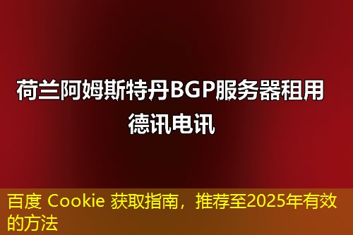 百度 Cookie 獲取指南，推薦至2025年有效的方法