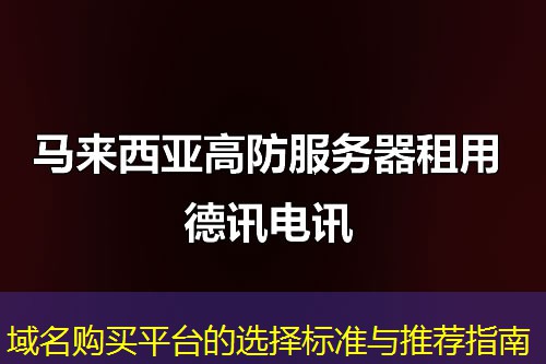 域名購買平臺的選擇標(biāo)準與推薦指南