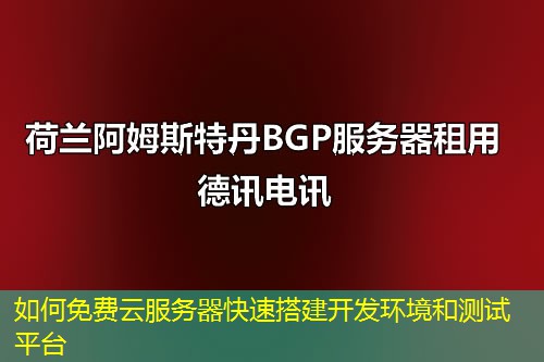 如何免費(fèi)云服務(wù)器快速搭建開發(fā)環(huán)境和測試平臺(tái)