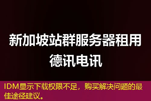IDM顯示下載權(quán)限不足，購買解決問題的最佳途徑建議。