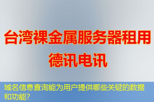 域名信息查詢能為用戶提供哪些關(guān)鍵的數(shù)據(jù)和功能？