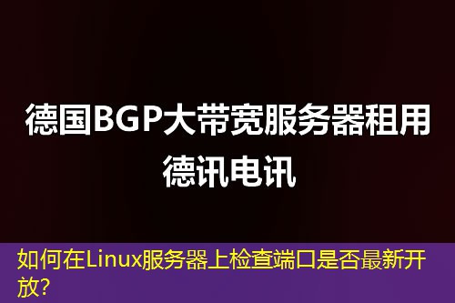如何在Linux服務(wù)器上檢查端口是否最新開放？